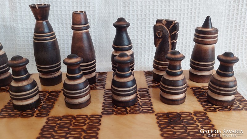 Wooden chess set