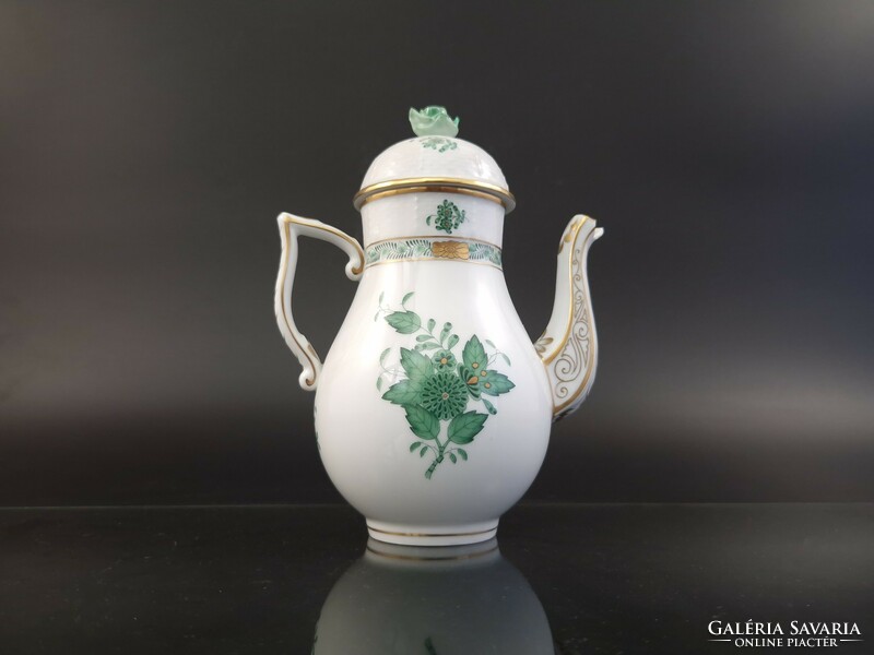Herend green appony pattern jug pouring jug