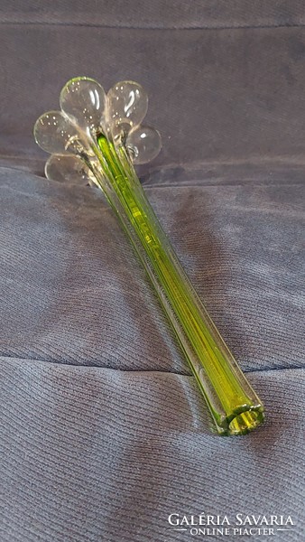 Single fiber glass vase