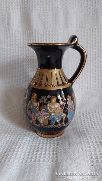 Görög aranyozott kiöntő, váza