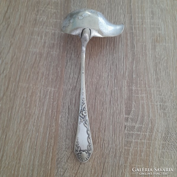 Spoon with silver-plated sauce