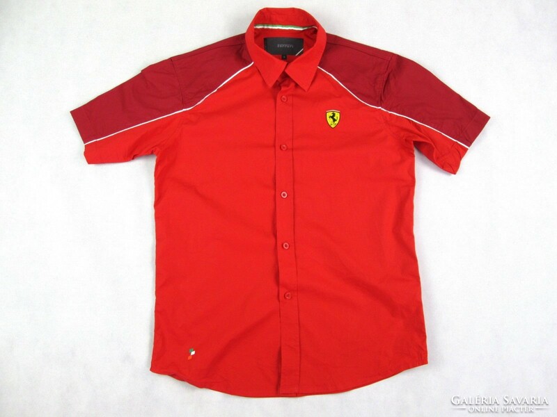 Original ferrari (s) short-sleeved men's shirt with sporty elastic material