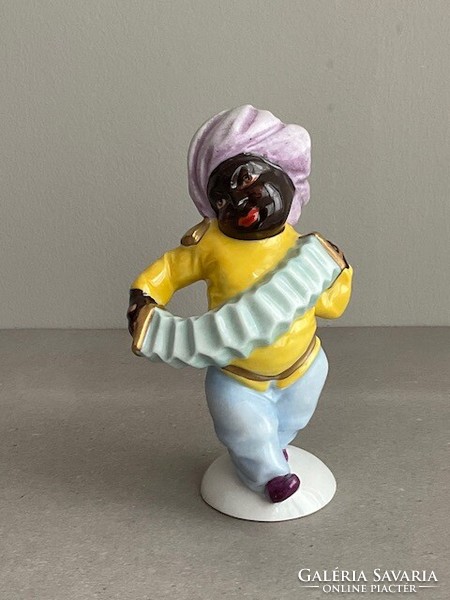 Musician Volkstedt Moorish porcelain figure. III.