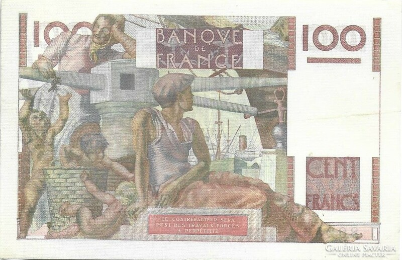 100 frank francs 1951 Franciaország