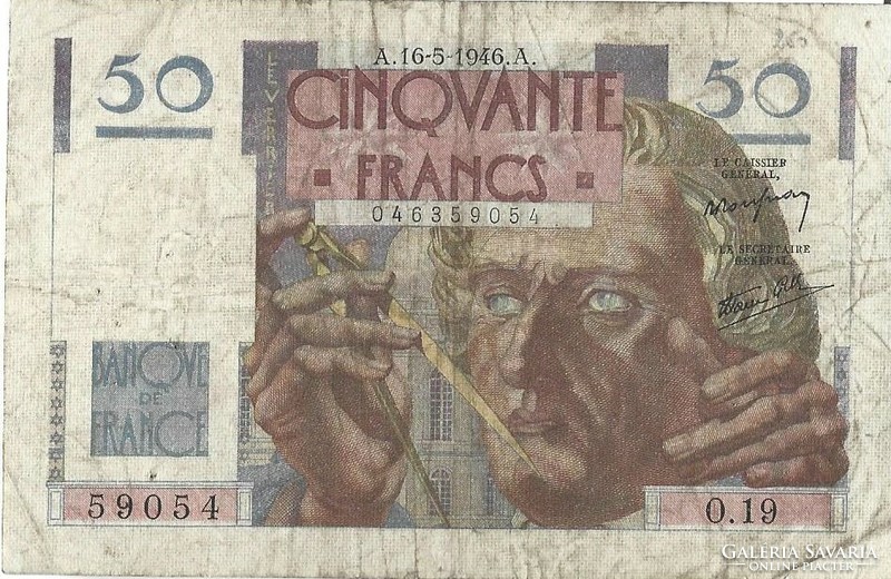 50 French francs 1946 France