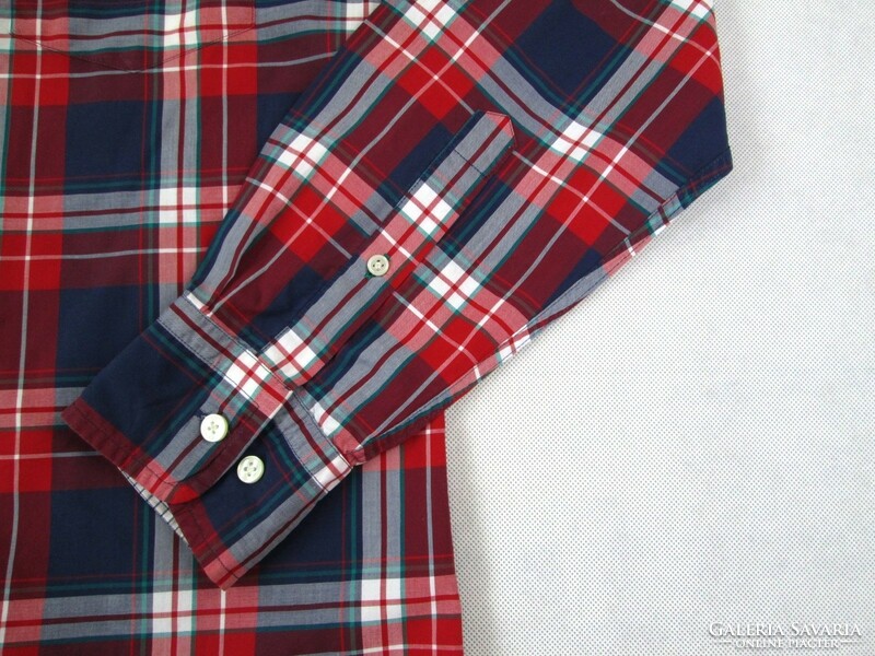 Original gant (s / m) elegant checkered long-sleeved men's shirt