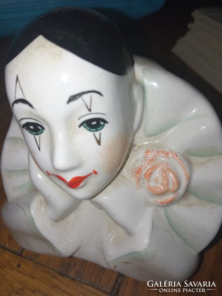 Pierrot harlequin porcelain