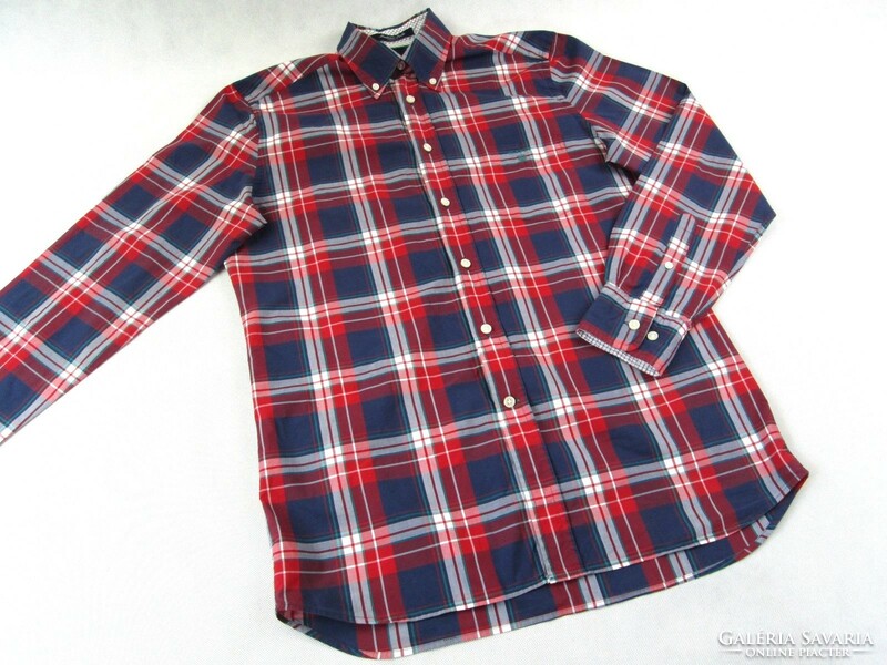 Original gant (s / m) elegant checkered long-sleeved men's shirt
