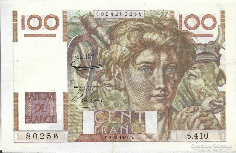 100 Francs 1951 France
