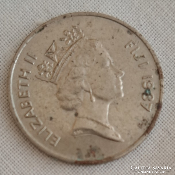 1987. FIJI FIDZSI SZIGETEK 10 Cent (612)