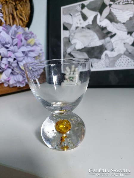 Special sommerso glass with bubbles, 2 colors, 9 cm high