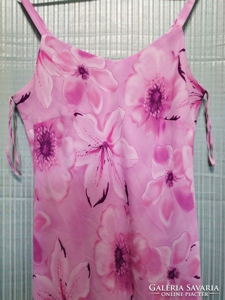42 women's shoulder strap summer dress, colorful pattern, long