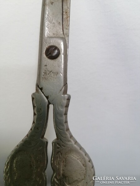 Antique scissors with József Ferenc and sissy face