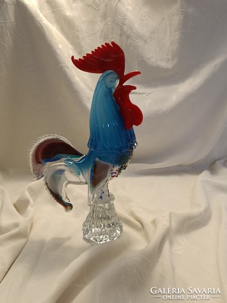 Murano rooster statue vintage