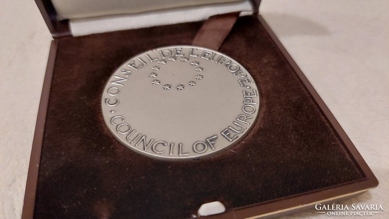 Rijks munt utrecht council of europe plaque, medal