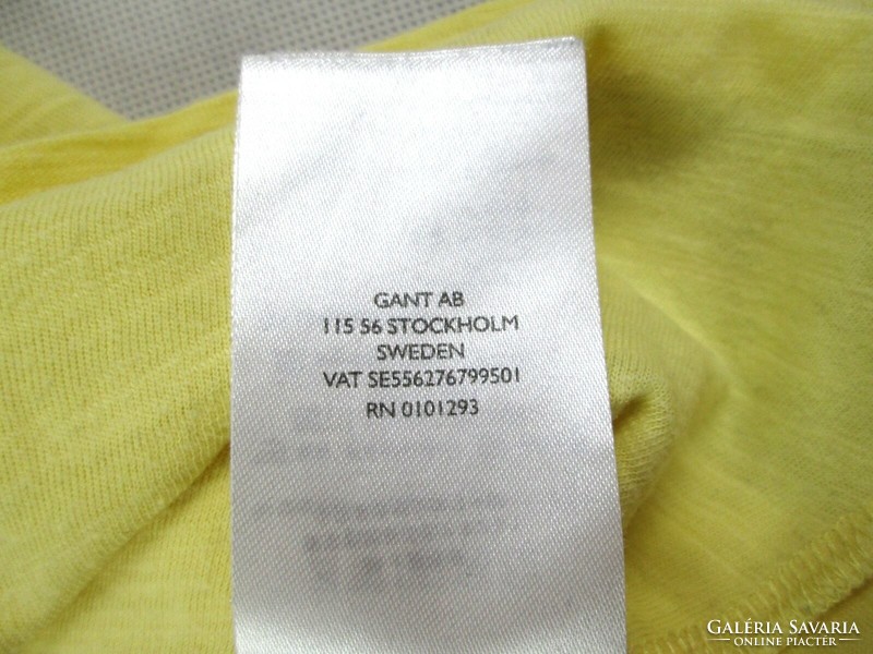 Original gant (m) sporty short-sleeved butter colored men's t-shirt