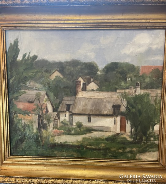 Szép festmény : Nagybányai házak