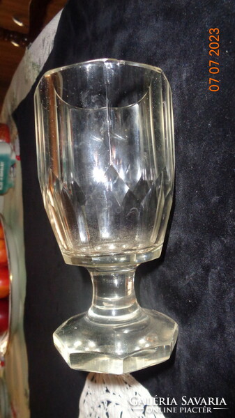 Bidermeier  , pohár ,   7,5 x 14 cm