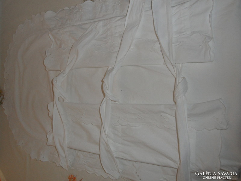 Older white cotton swaddle cover