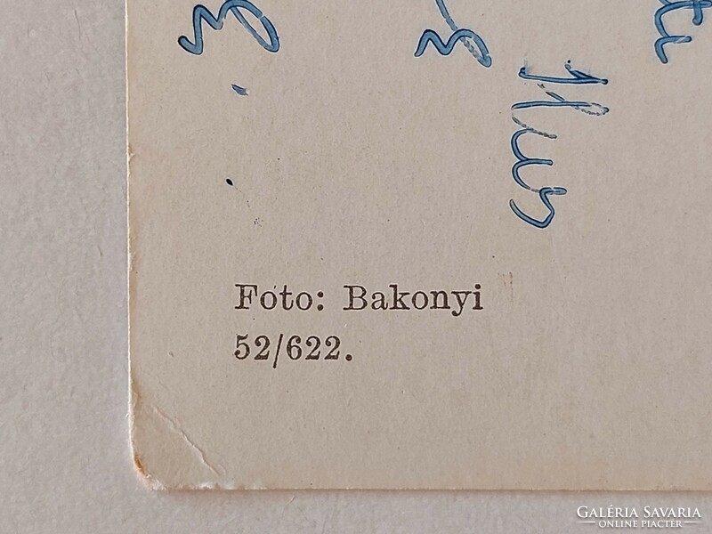 Régi képeslap 1962 Balaton fotó levelezőlap vitorlások