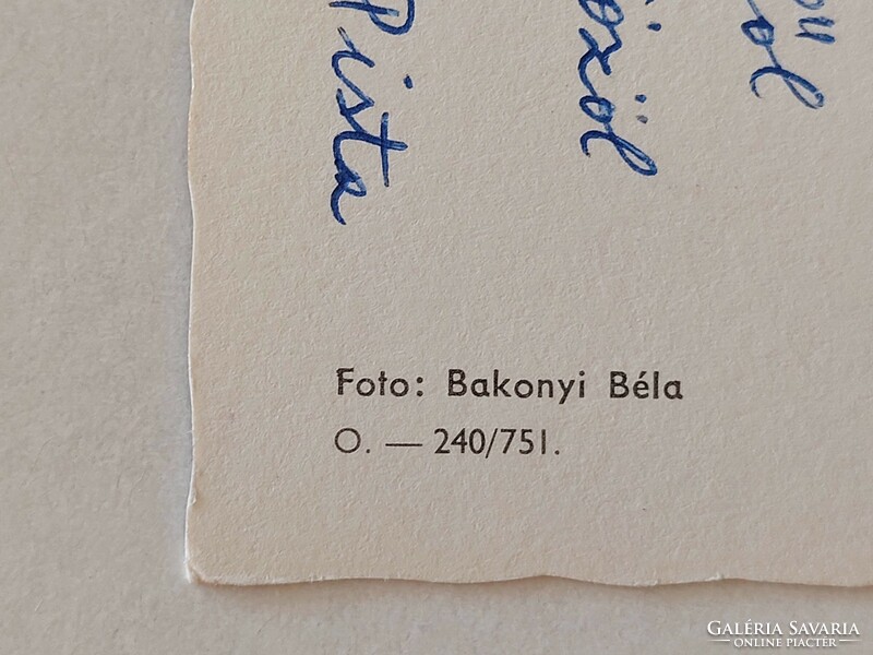 Régi képeslap 1975 Balaton fotó levelezőlap vitorlások