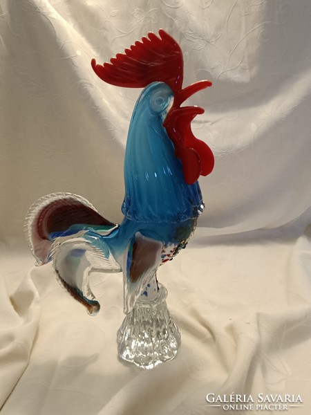 Murano rooster statue vintage