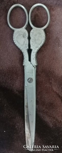 Antique scissors with József Ferenc and sissy face