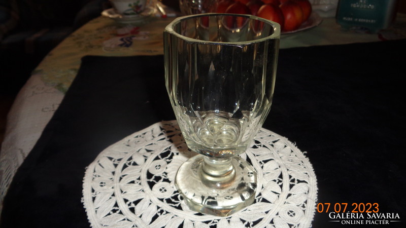 Bidermeier  , pohár ,   7,5 x 13,7  cm