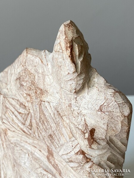 Sándor Nagy (1923-2017) sculptor moving male carved stone statue 18.5 Cm