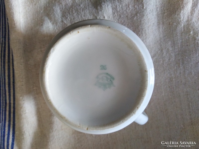 Porcelán csésze - a 80-as évekből / geometrikusan