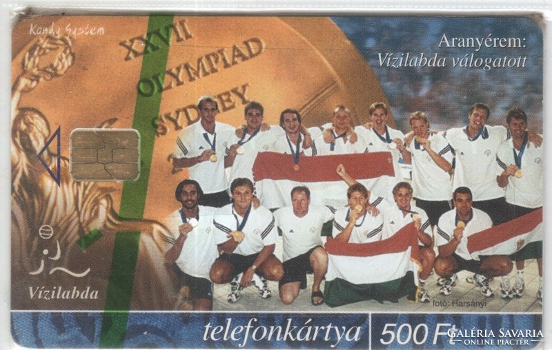 Magyar telefonkártya 0892  2003 Vízilabda válogatott  sorszámozott, csomagolt   ODS 4  1.000 darab