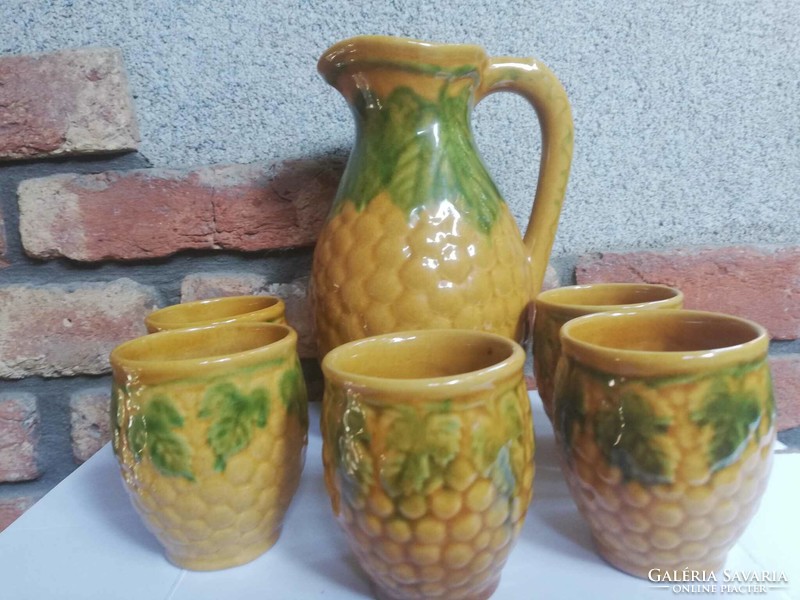 Retro wine ceramic set