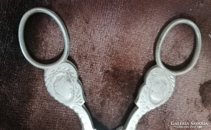 Antique scissors with József Ferenc and sissy face