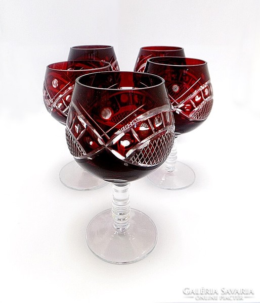 Red crystal cognac set (zal-bi46690)