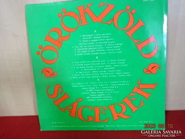 Vinyl LP - pepita slpx- 7263. Stereo-mono. Evergreen hits - Záray, Vámosi, Sárosi. Jokai.