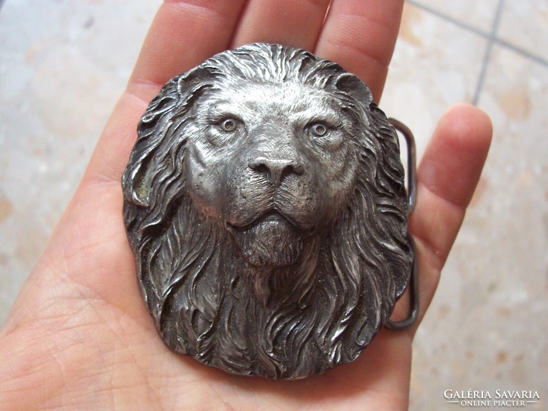 Rare!!! Lion's head buckle bergamot 1978 belt buckle