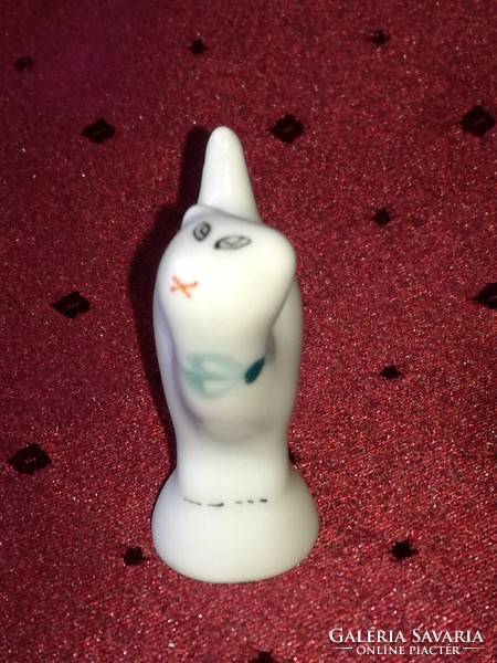 Hollóházi porcelán macska