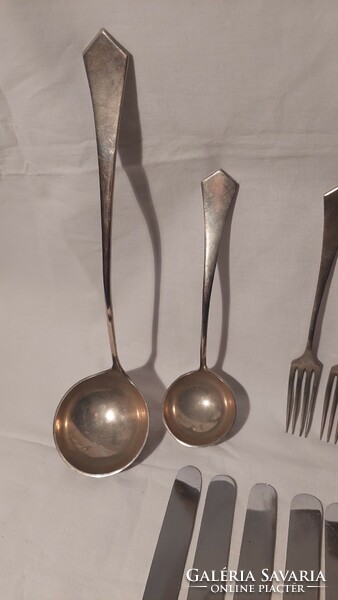 Marked alpaca cutlery set, very good condition