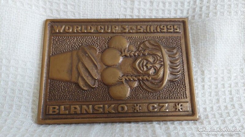 World cup 1995 ii. 3.-5. Bronze plaque blansko