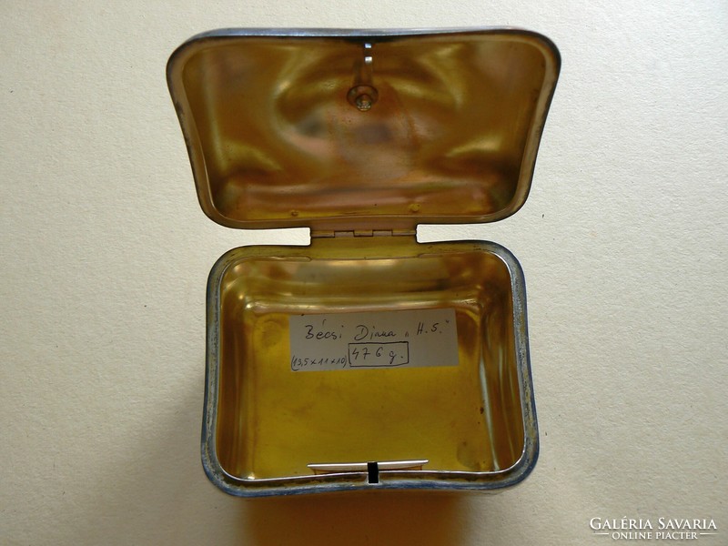 Silver art-deco sugar box (476 g.) Vienna 