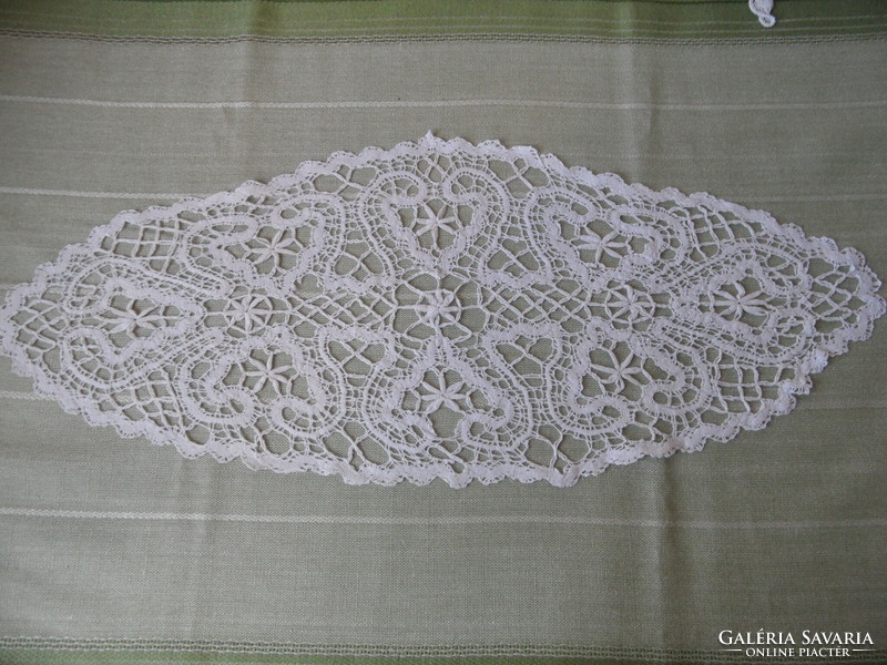 Hand crochet lace tablecloth