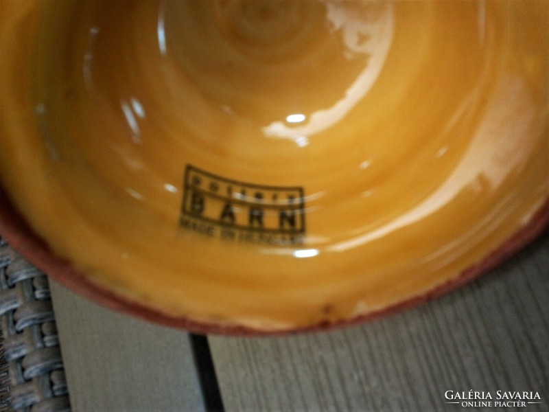Vintage Pottery BARN, magasfényű sétáló gyertyatartó, ritka