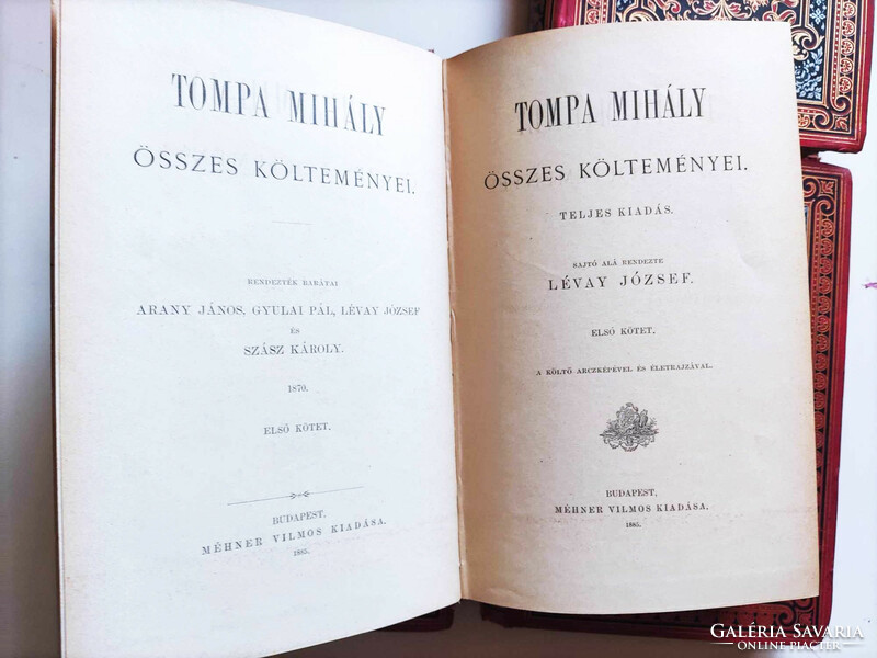 All poems by Mihály Tompa i-iv. (1885, Méhner)