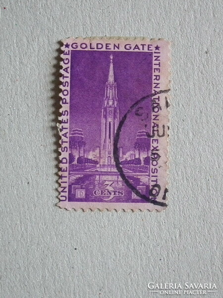 1939. USA - Golden Gate nemzetközi vásár, San Francisco, pecsételt