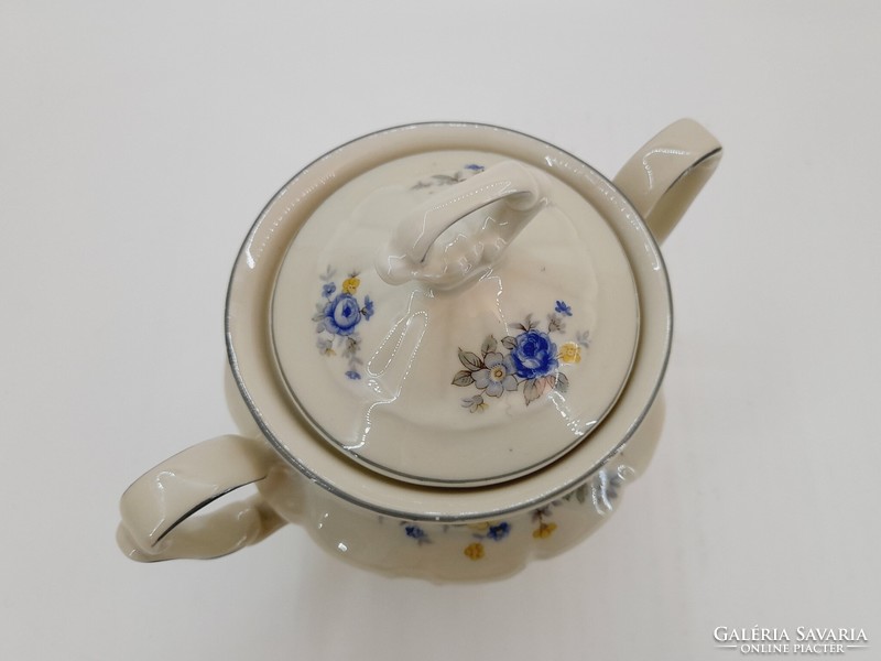 Blue rose Tielsch-Altwasser sugar bowl