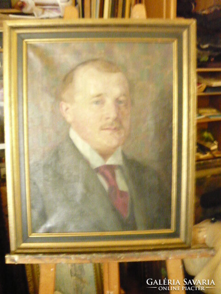 Oil painting portrait of an unknown man / Bohemian work