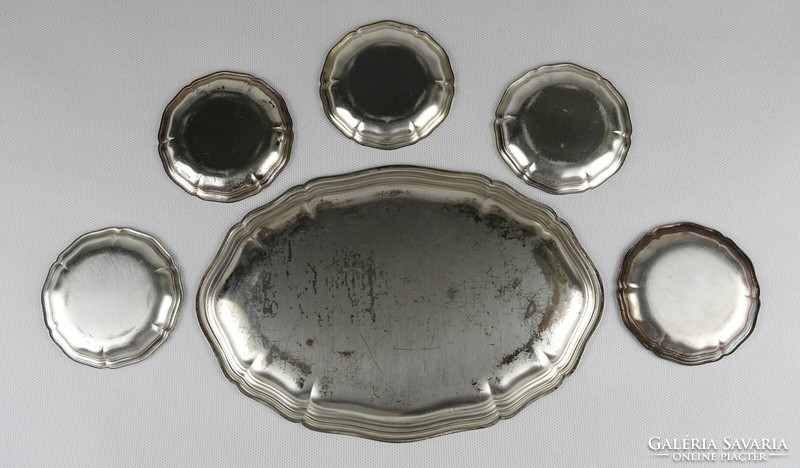 1N921 old silver plated wmf bowl set 6 pieces