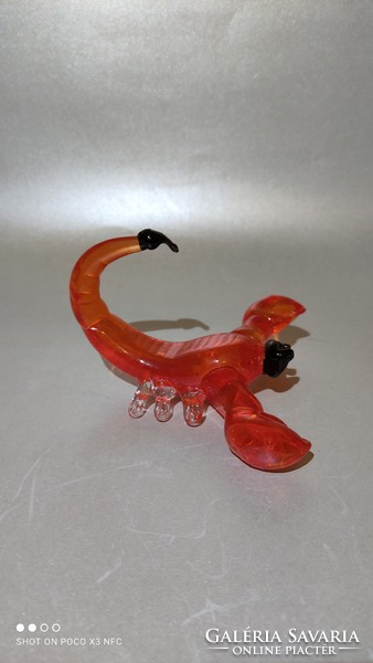 Handmade glass scorpion figure animal sculpture