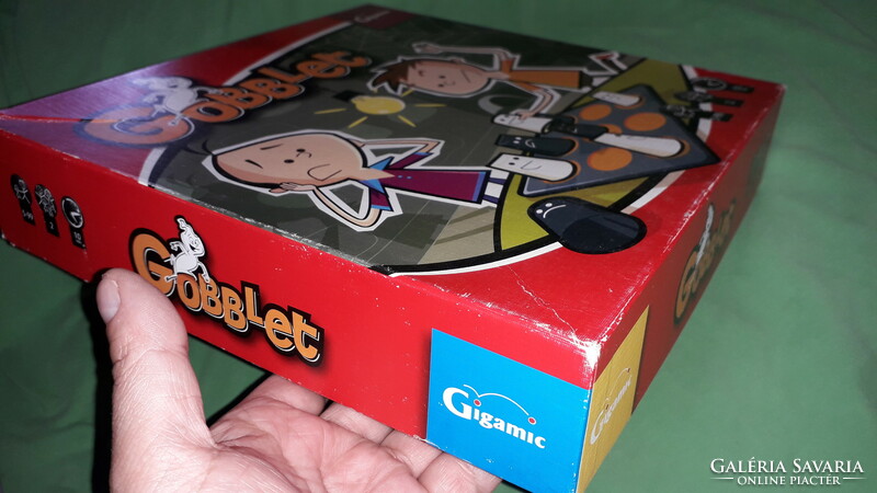 Retro GOBBLET Kids fa játék GIGAMIC logikai játék társasjáték a képek szerint