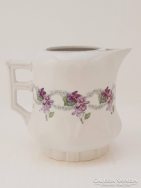 Art Nouveau violet jug, spout